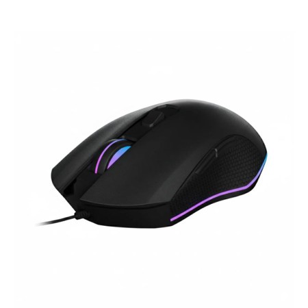 مجموعة GAMDIAS HERMES E6 ELITE 2-in-1 Combo, لوحة مفاتيح حجم كامل ميكانيكية للألعاب, إضاءة RGB خلفية, فأرة ألعاب بدقة قابلة للتعديل حتى 3600 DPI - أسود